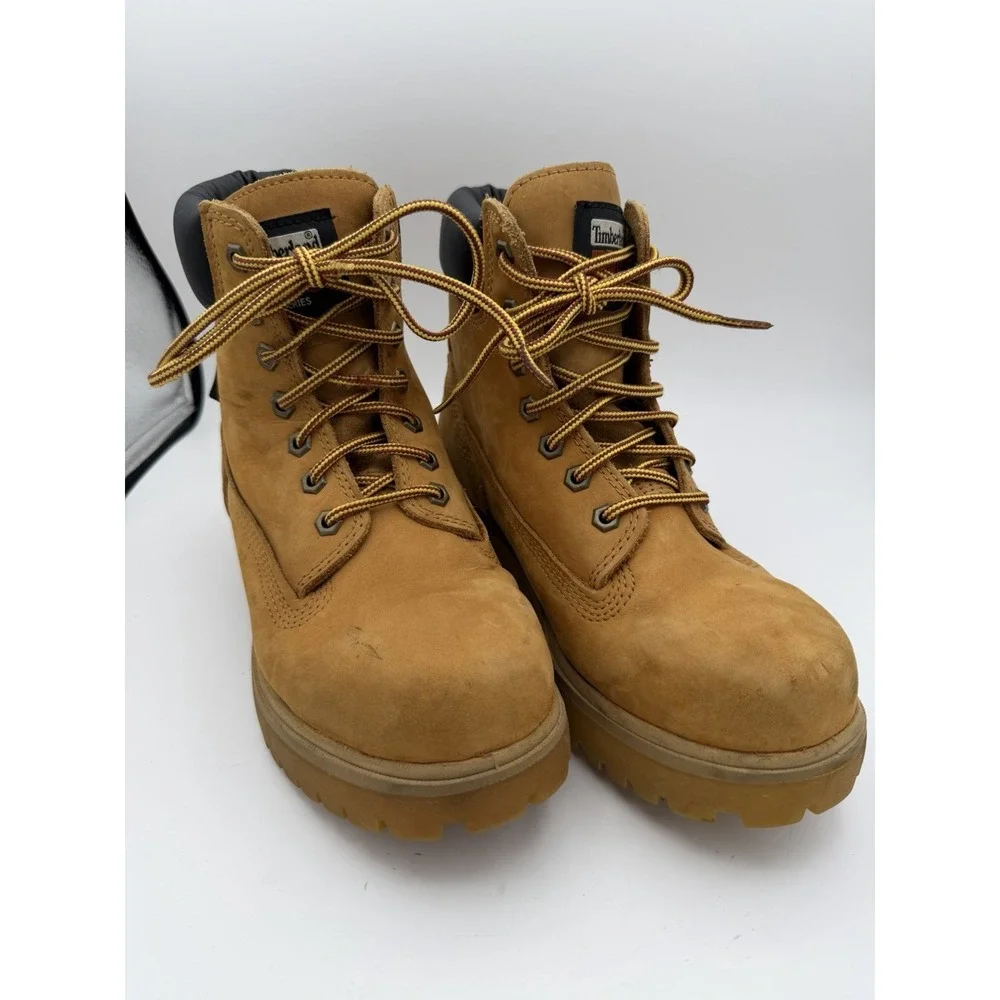 Timberland PRO 65030 Waterproof Work Boots Men's 6.5 M Wheat Soft Toe.    1779